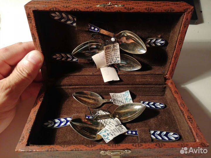 Ложки кофейные серебро новые в коробке