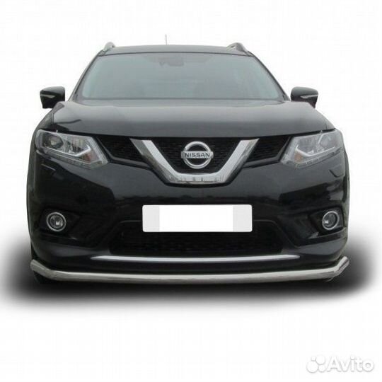 Защита переднего бампера Nissan X-trail (2015)