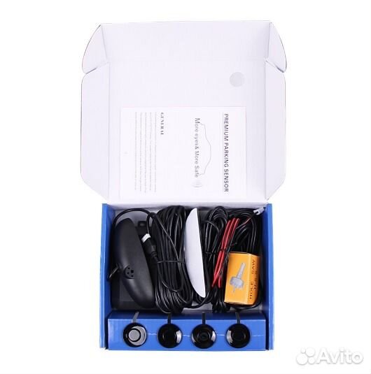 Парктроник с дисплеем и 4 датчиками. Цвет на выбор