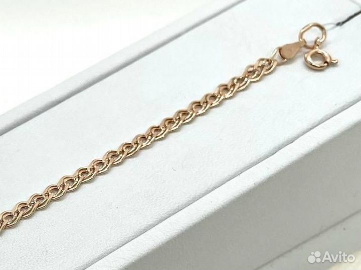 Золотой браслет пустотелый Нона 585* (Врш ТЦ)