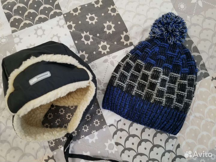 Зимние шапки для мальчика 52-54р