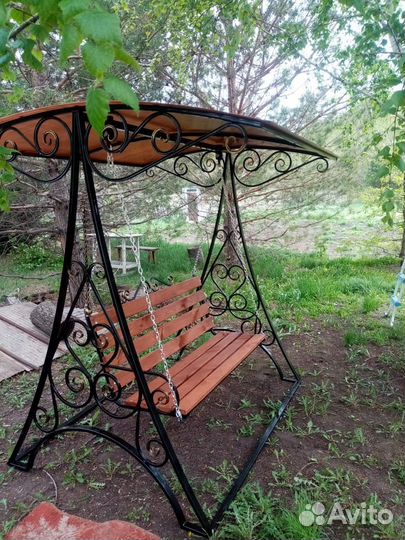 Садовые качели кованные