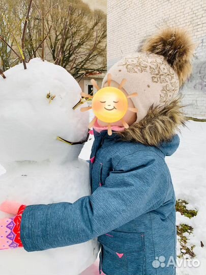 Шапка зимняя для девочки 50 52