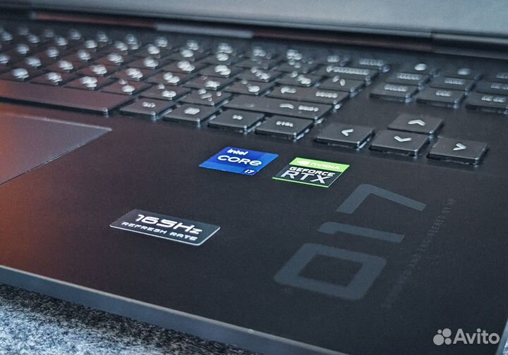 Ноутбук HP omen 17 (2k IPS экран, 3070ti, 32 озу)