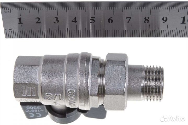 Кран шаровый Bugatti с накидной гайкой Ду 15 1/2