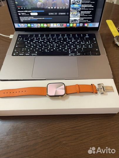 Часы apple watch 8 45 mm stainless steel