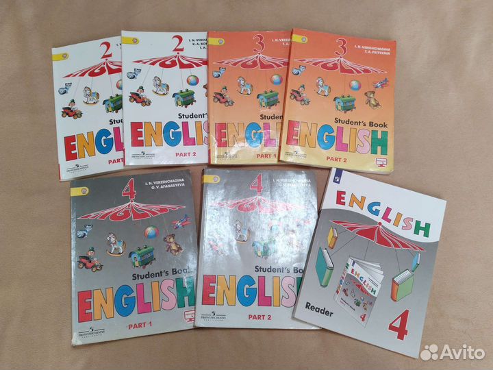Учебники Верещагина, Spotlight для 2, 3, 4 классов