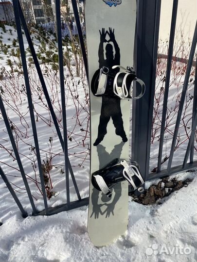 Комплект сноуборд 152см, крепления и ботинки р. 41