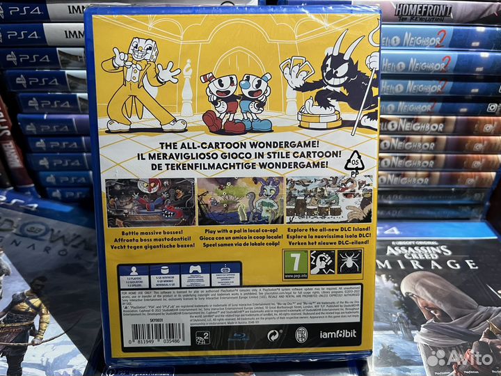 Диск Cuphead PS4 / Новый