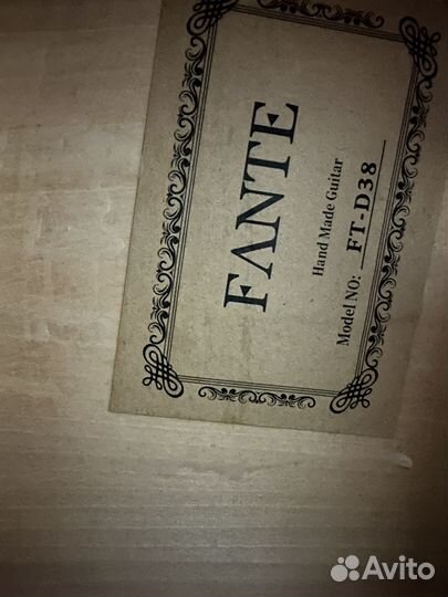 Гитара новая Fante