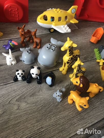 Lego duplo животные мира + полицейский
