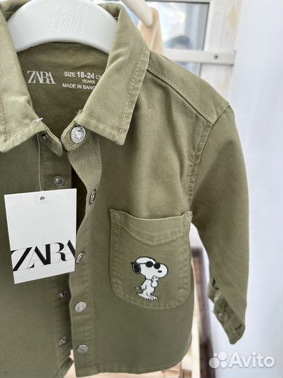 Рубашка джинсовая детская Zara 98 104 110