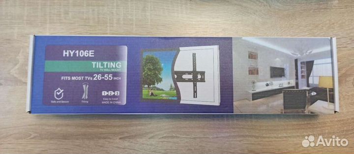 Кронштейн для тв 26-55 дюймов с наклоном, до 20 кг