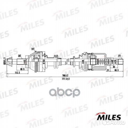 Привод в сборе citroen jumper/fiat ducato/peuge