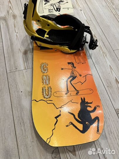 Сноуборд GNU Money C2E 156 с Union Force