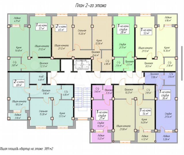 1-к. квартира, 54 м², 3/12 эт.