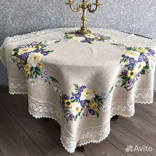 Скатерти старинные, наволочки,винтаж,Германия