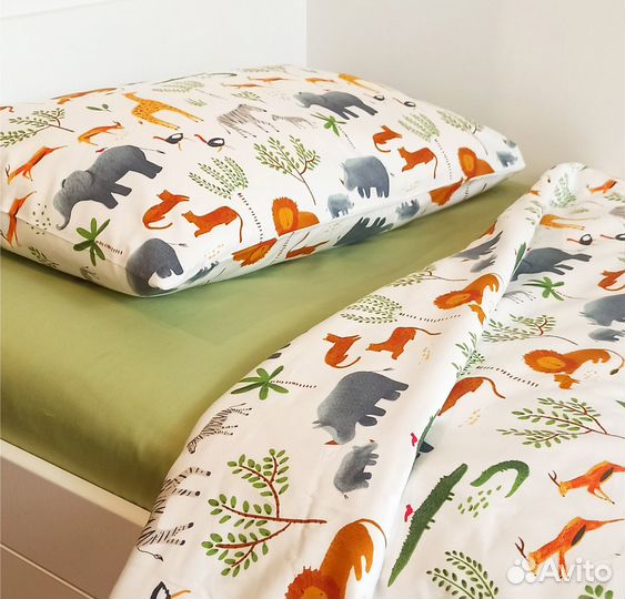 Детское постельное бельё, нежный сатин