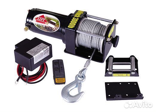 Лебедка Electric Winch 3000 LBS стальной трос