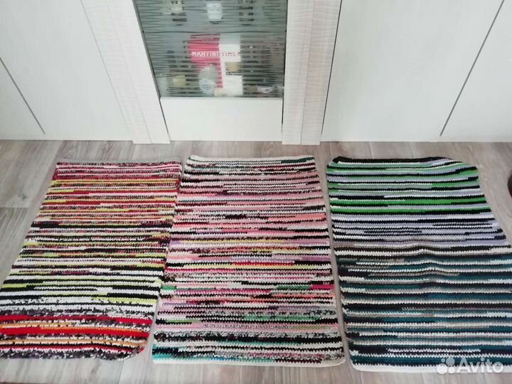 Коврики вязаные крючком на пол