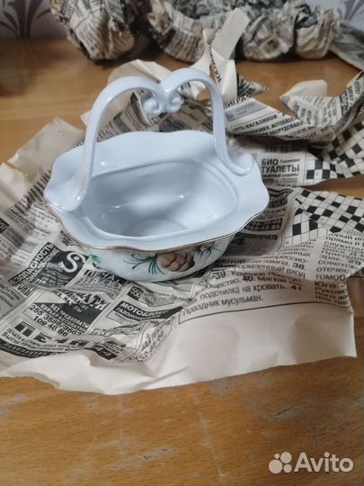 Кофейный сервиз с Шишками. Коростенский фарфор