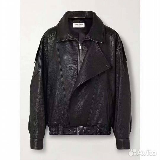 Куртка кожаная женская Saint Laurent премиум