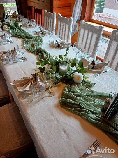 Искусственные цветы и свадебный декор для столов