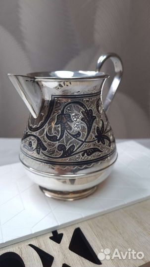 Серебряный молочник Кубачи