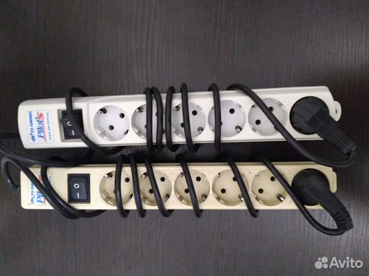 Сетевой фильтр/удлинитель Pilot, 6 гнезд, на 1.8 м