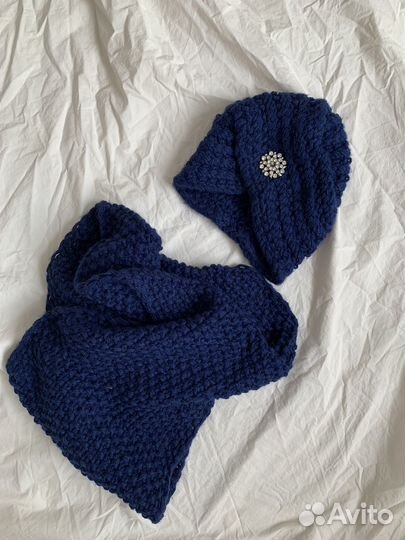 Шапка чалма и снуд