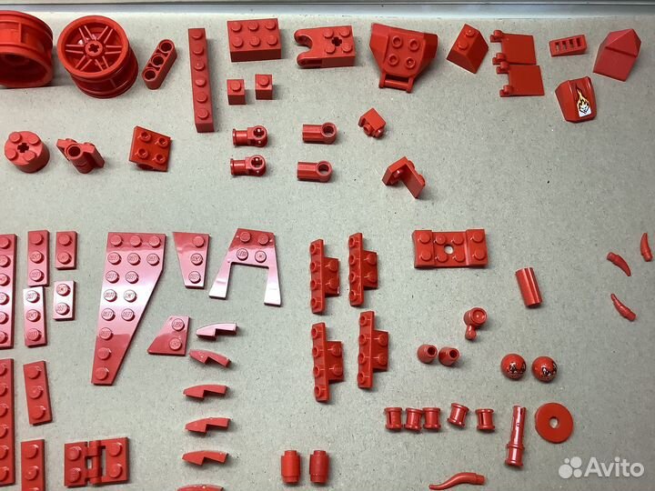 Детали Лего поштучно. Красные. Сборка