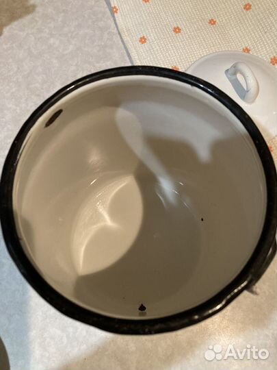 Молочный бидон эмалированный