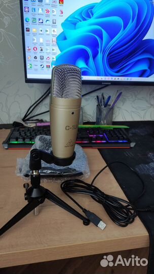 Студийный микрофон usb Behringer C-1U