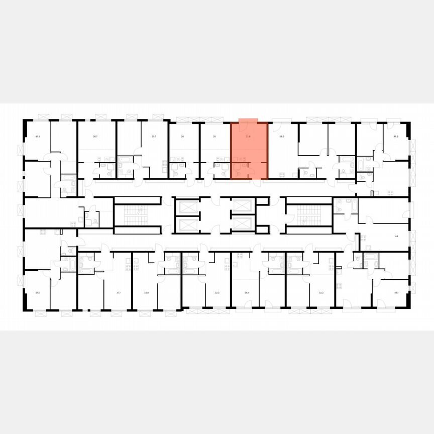 Квартира-студия, 23,8 м², 11/24 эт.