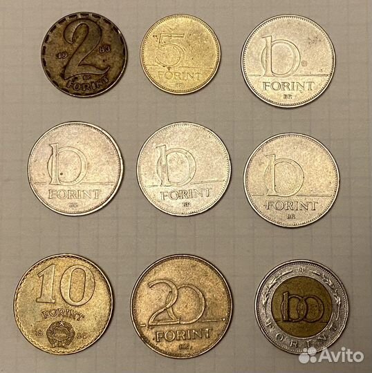 9 монет Венгрии