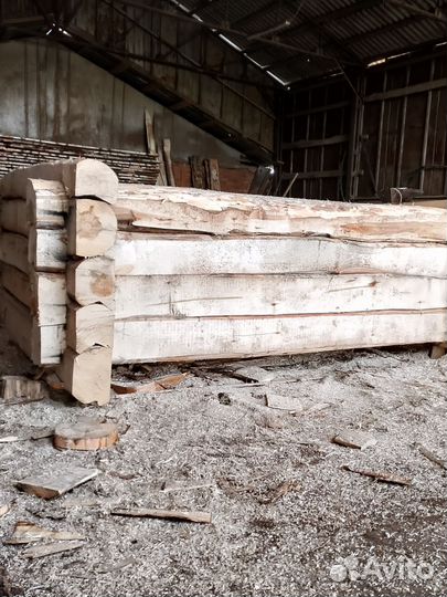 Сруб бани из осины