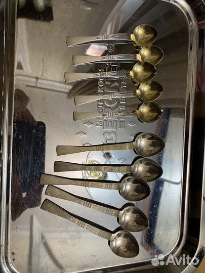 Ложки мельхиор разное по карусели