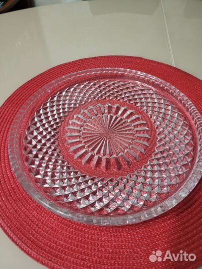 Блюдо хрустальное СССР