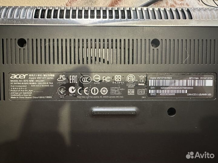 Ноутбук Acer aspire v 15 nitro