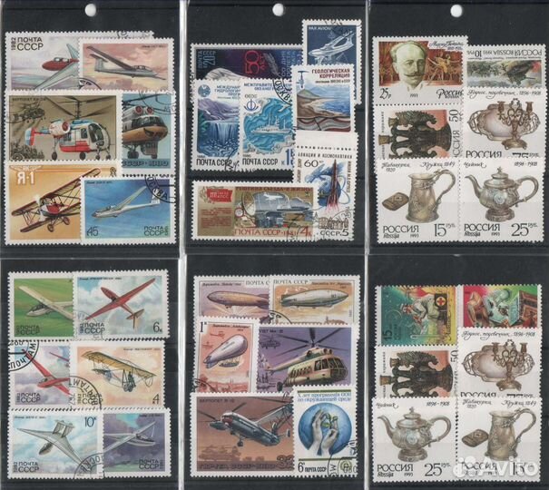 Марки наборы малые и большие