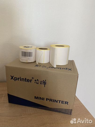 Термопринтер xprinter 365b с этикетками