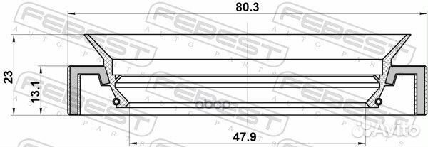 Сальник привода 95JAY50801323L Febest