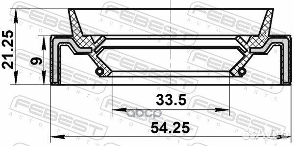 Сальник привода toyota corolla E150 (2006-2013)