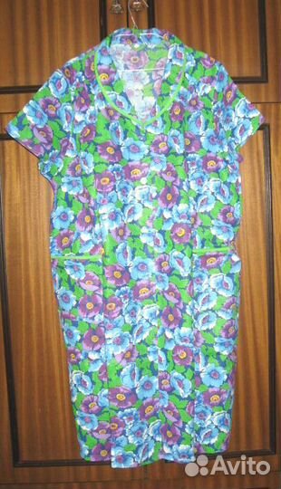 Новый халат, хлопок 100, размер 58-60