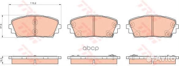 GDB3535 Колодки тормозные KIA picanto 11- перед