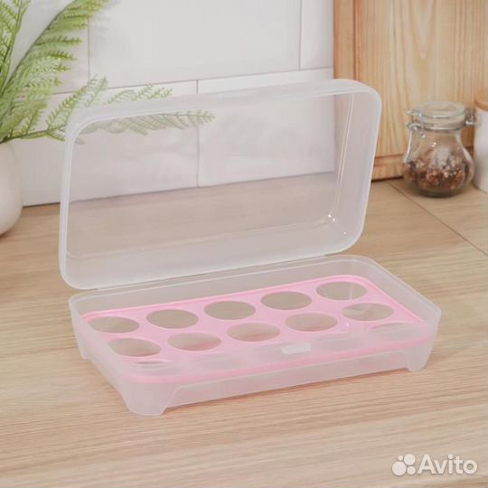 Контейнер для хранения яиц, 2414,57 см, 15 ячеек