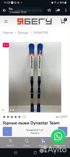 Горные лыжи спортцех 165 sl