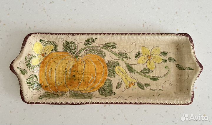 Блюдо керамика, Франция, авторская ручная работа