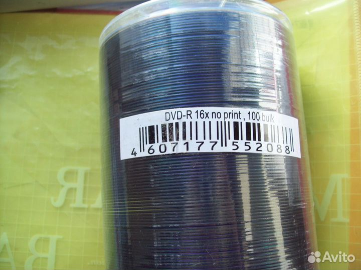 Зеркальные диски DVD-R 100шт великолеп кач Тайвань