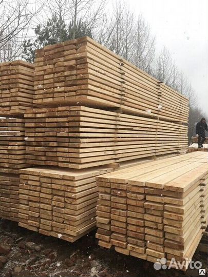 Доска обрезная, брус 50х50х6000